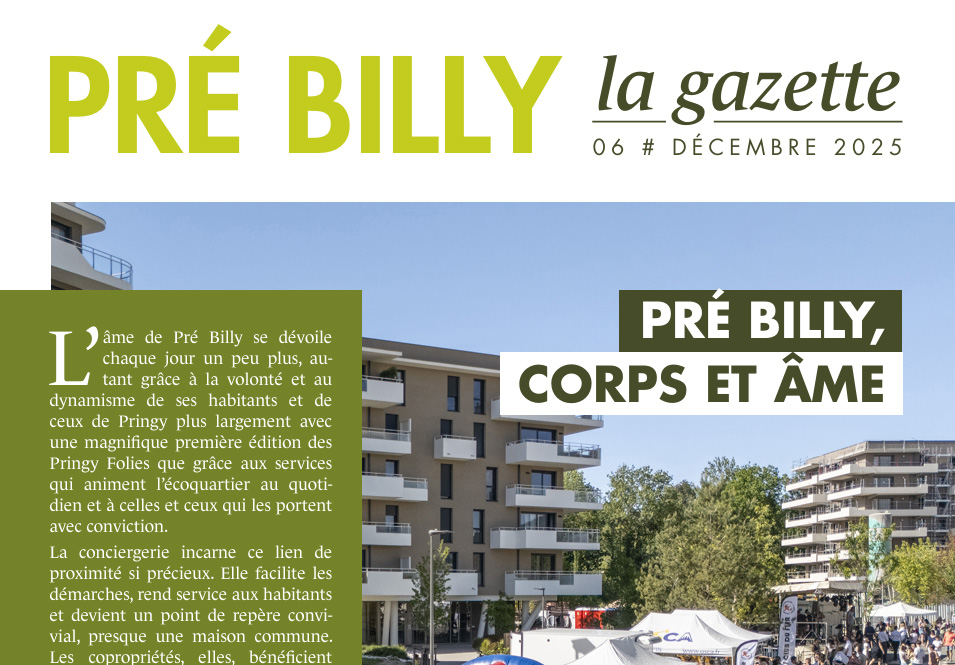 [GAZETTE #6] Découvrez le nouveau numéro de la « Gazette de Pré Billy ...
